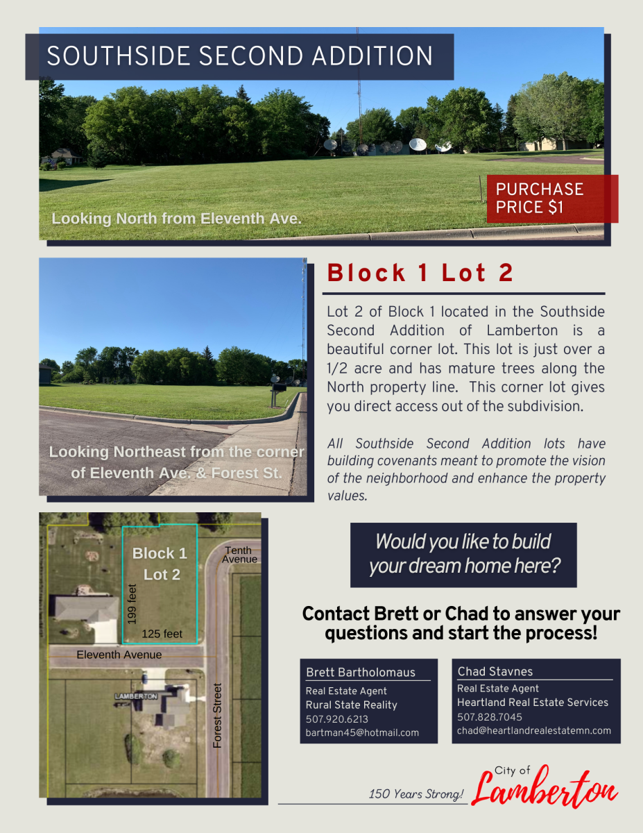 Block 1 Lot 2 Information